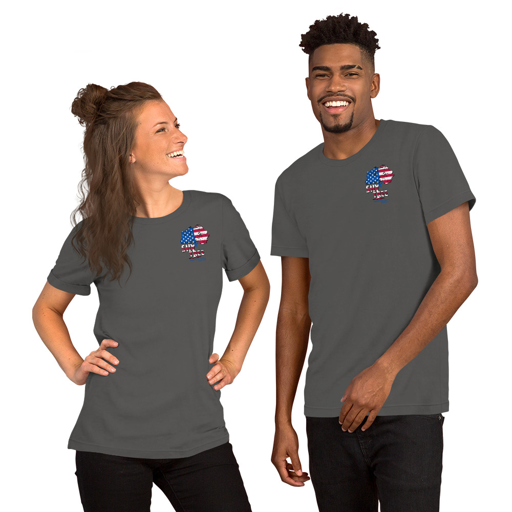 Shy Tree Stars and Stripes (Distressed Logo) Unisex t-shirt - Image 5